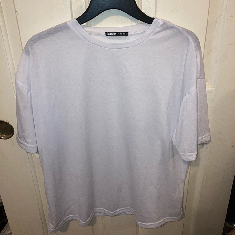 Shein oversize white t-shirt
